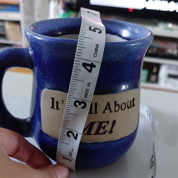 It's All About ME! Coffee Tea Mug Cup Blue Color - Picture 3 of 3